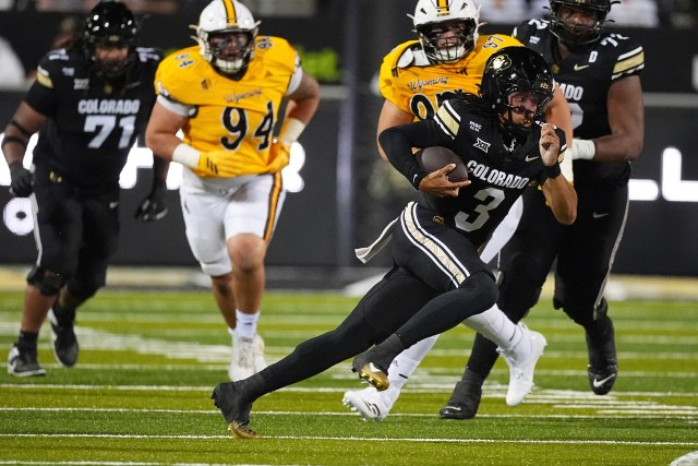 Keeler: Deion Sanders, you've found CU Buffs' QB1. It's Kaidon Salter's team. Kaidon Salter's time.